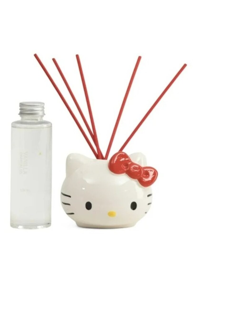 Hello Kitty by Sanrio Ceramic Reed Diffuser Set Red Brand New in Box - Picture 4 of 5